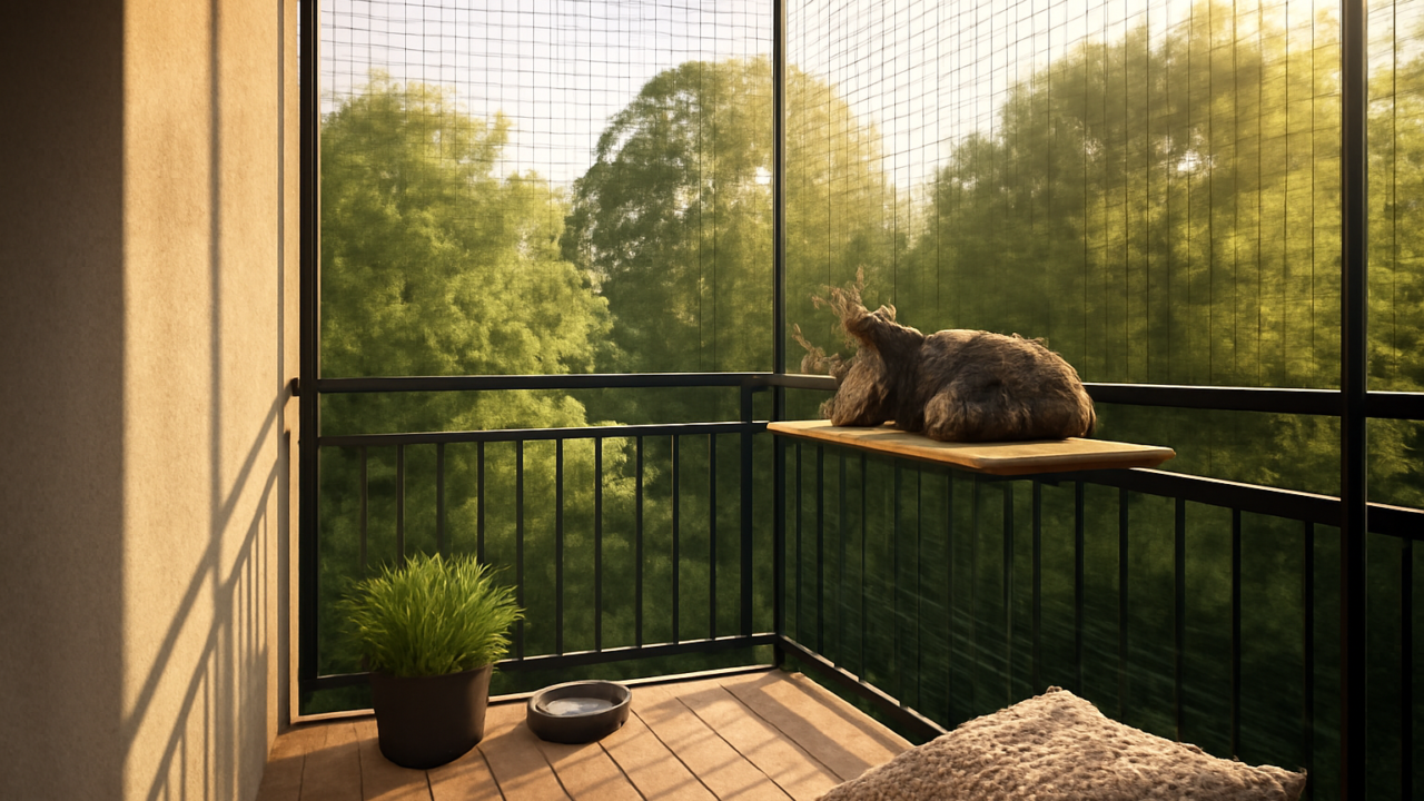 Kattenet til altanen: guide til en sikker catio