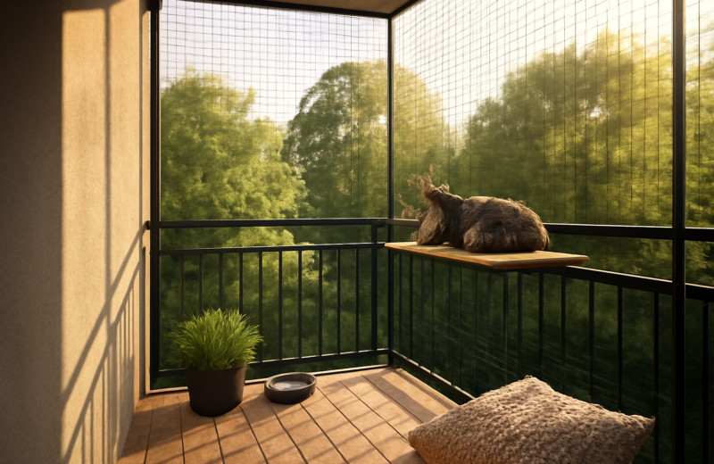 Kattenet til altanen: guide til en sikker catio